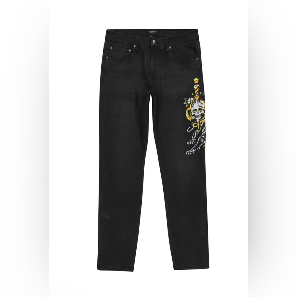 Ed Hardy Dagger Skull Slim Taper Jean